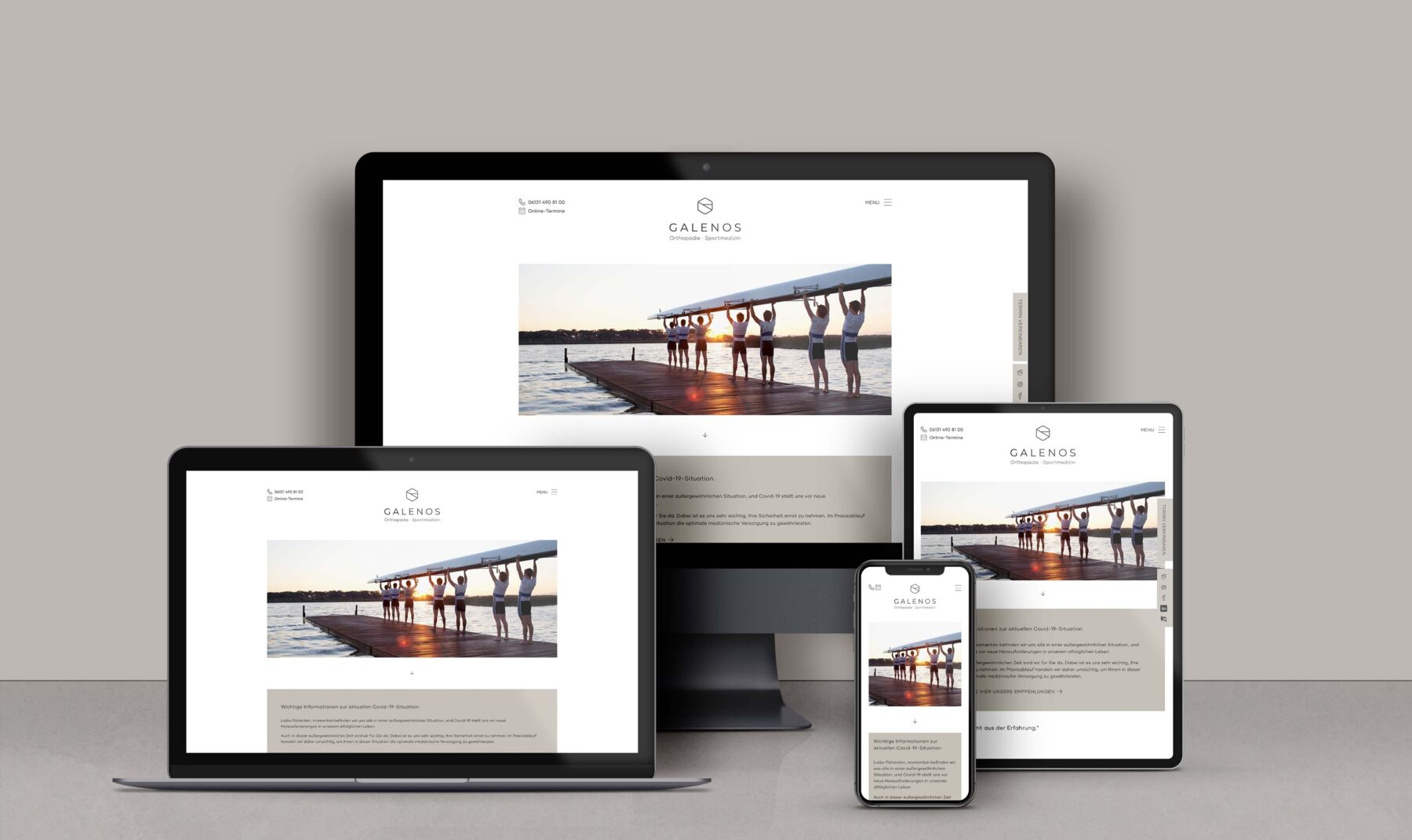 Galenos Website Responsive Design