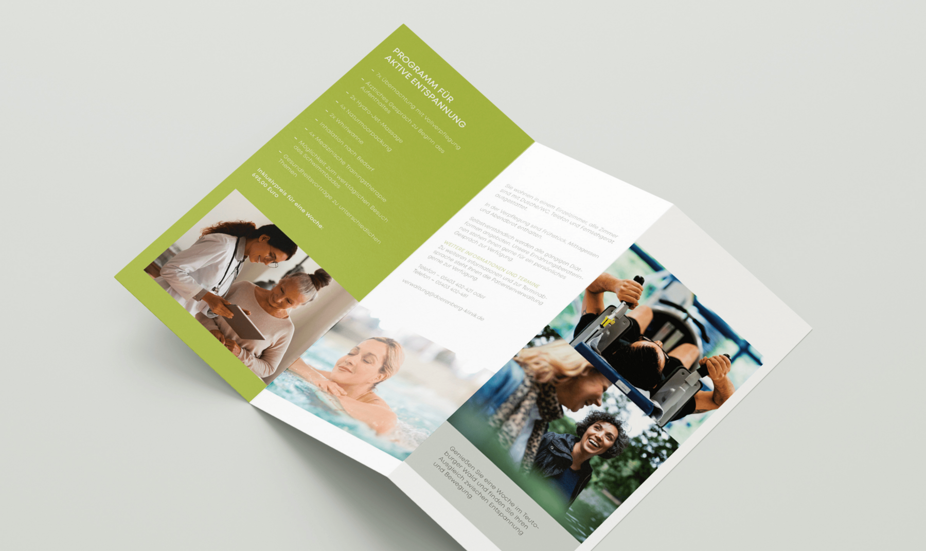 D&ouml;renberg Klinik - Print Faltflyer
